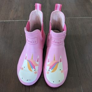 Joules girls rain booties big kid size 3